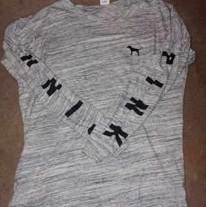 Vs pink long sleeve tee